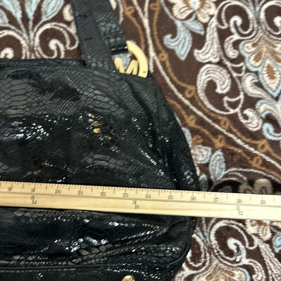 Michael Kors Black Hobo Bag with Gold Emblem - Picture 15 of 16
